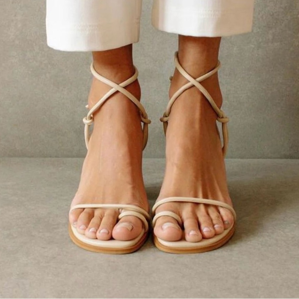 ALOHAS Beige Strappy Sandals